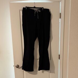 Black women’s scrub  pants with Drawstring XL Tall